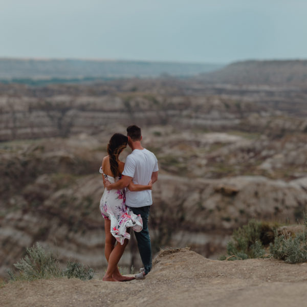 Romantic Drumheller Couples Adventure Session | Britney + Andy