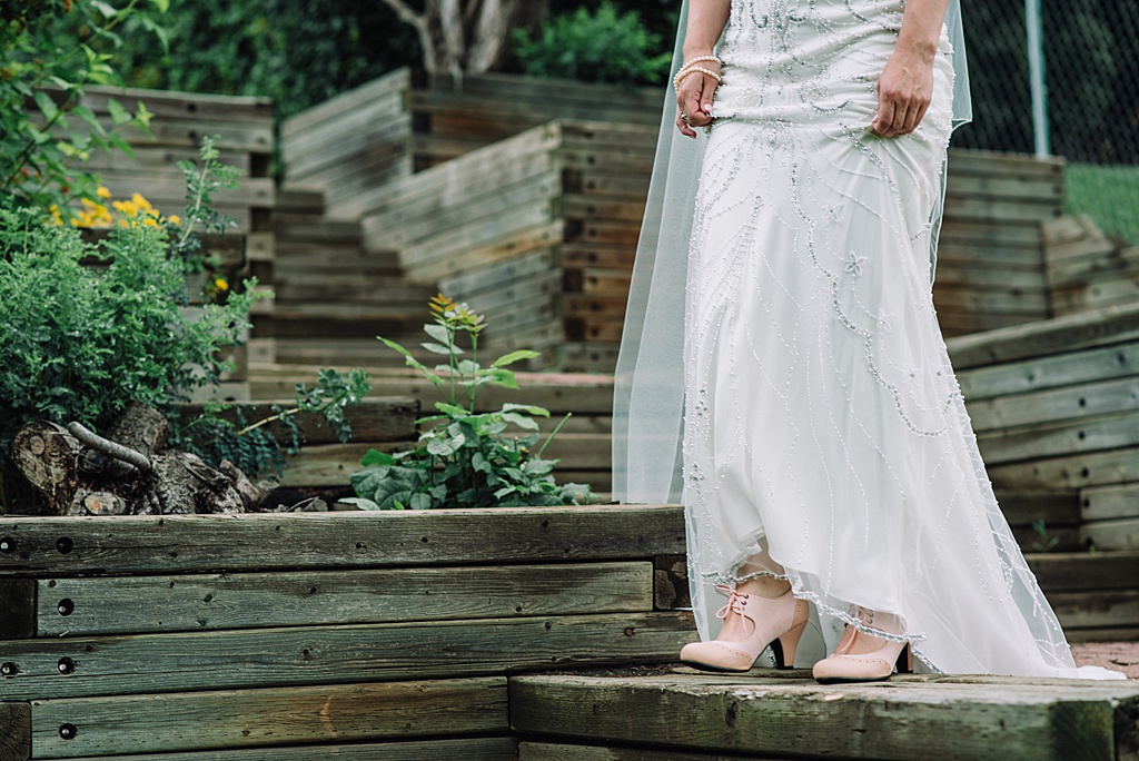 bride-wearing-vintage-shoes